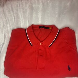 Ralph Lauren Men's Bright Red Polo Shirt
